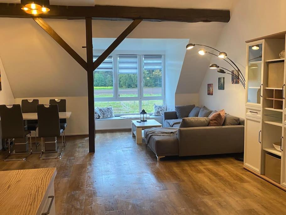 Wunderschoene Ferienwohnung Auf Dem Bauernhof Greven Exteriör bild