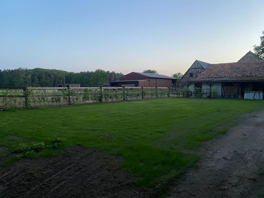 Wunderschoene Ferienwohnung Auf Dem Bauernhof Greven Exteriör bild