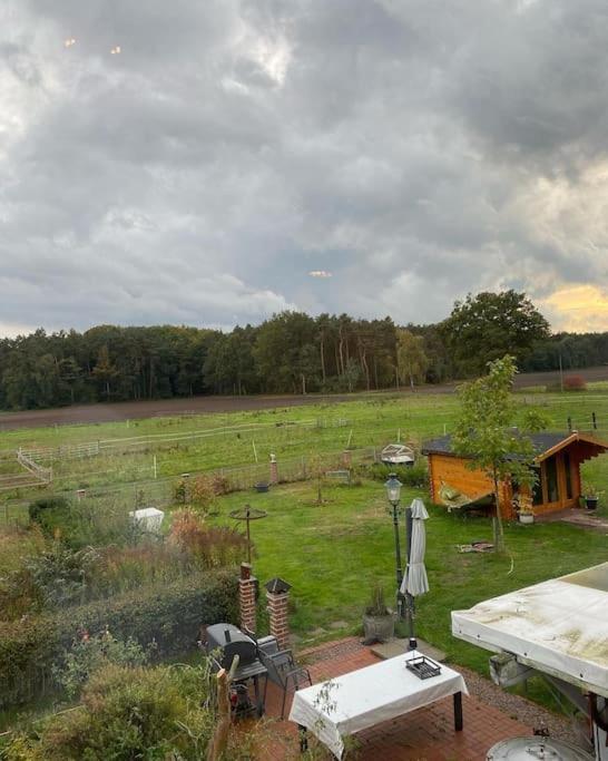 Wunderschoene Ferienwohnung Auf Dem Bauernhof Greven Exteriör bild